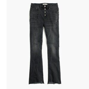 Madewell Cali Demi-Boot Jeans: Asymmetrical Hem Edition size 25 Woodston Wash